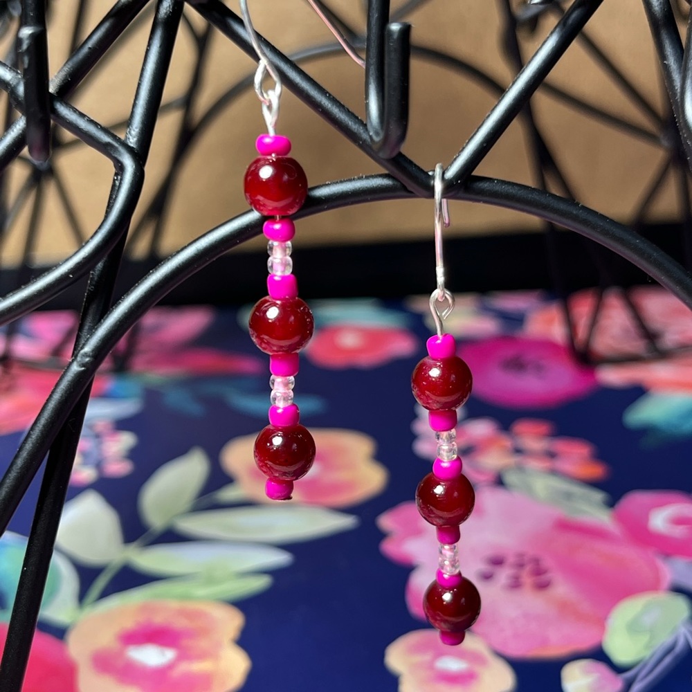 Scarlet Lantern Earrings 🏮